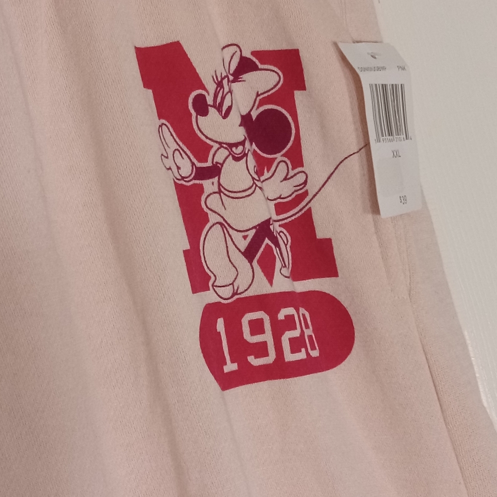 sweatpants Women's Disney Minnie Mouse Spell out Resortwear Comfort NWT